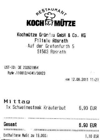 epga Hffner Kochmtze Restaurant